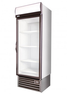 HD690F 530lt Glass Door Freezer with Black Trim