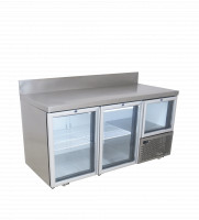 EB1720BG 2½ Glass Door Under Bar Fridge with Splashback